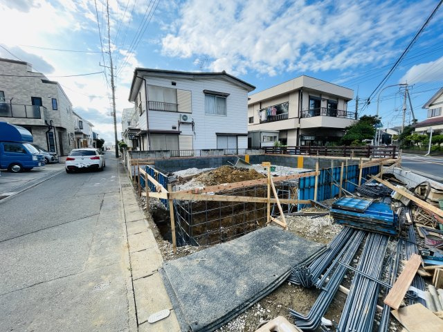 市川市柏井町２丁目４期の前面道路含む現地写真|9/5撮影