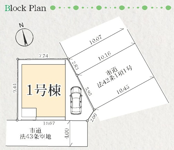 市川市柏井町２丁目４期の区画図