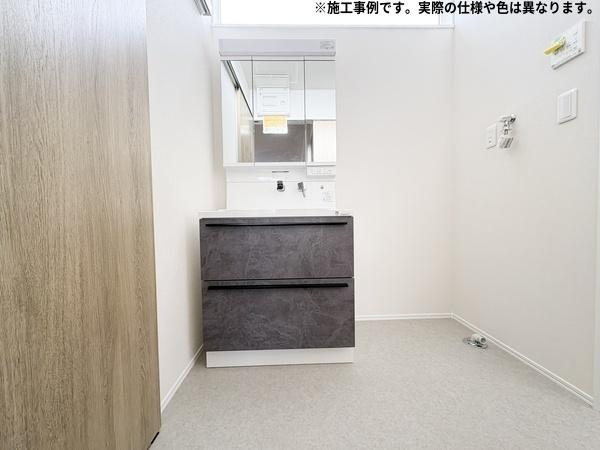 屋山ⅤＷ　新築の内観：施工例|洗面所施工事例写真
※写真はイメージです。実際の向き・仕様とは異なる場合があります。