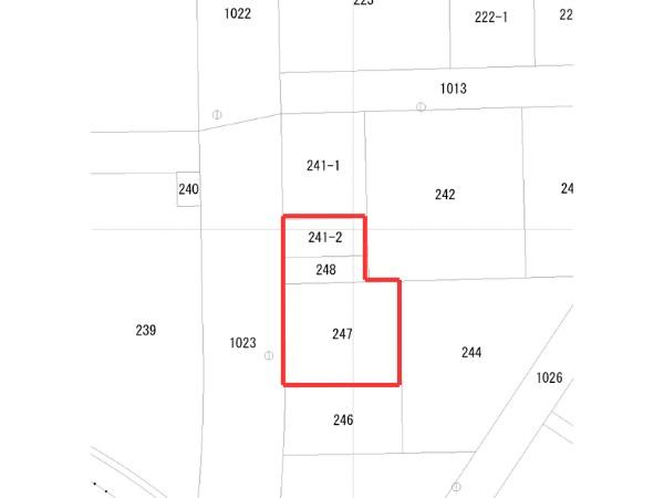 久原南一丁目 土地の土地図|※図面と現況が異なる場合は現況を優先させていただきます。