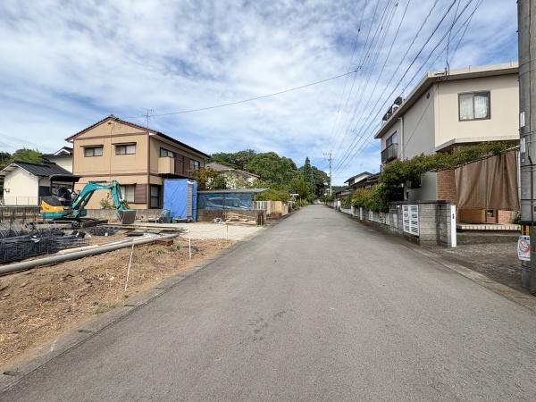 宮河内ハイランド北 新築の前面道路含む現地写真|前面道路含む現地