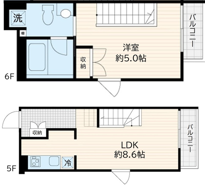 Fullea若松河田（フレア若松河田）の間取り