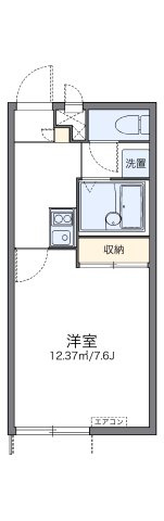 レオパレスパーシモンの間取り