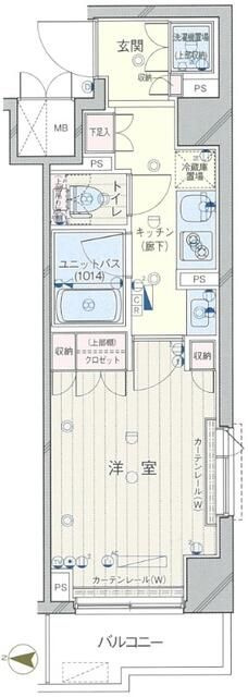 ルーブル川崎上平間の間取り