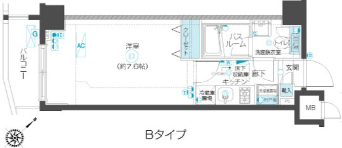 練馬区豊玉北３丁目の賃貸マンションの間取り