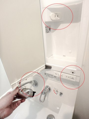 練馬区豊玉北３丁目の賃貸マンションの洗面所|同仕様