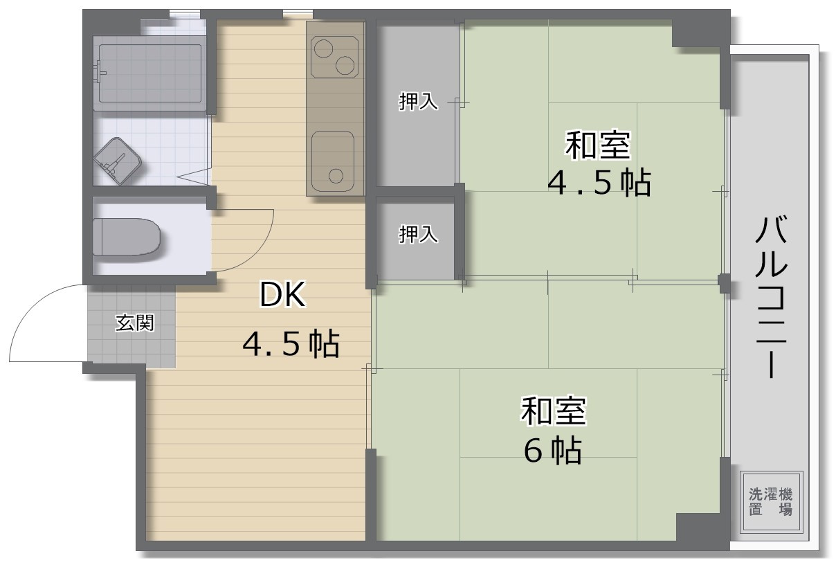Grand　corp　Cattleyaの間取り