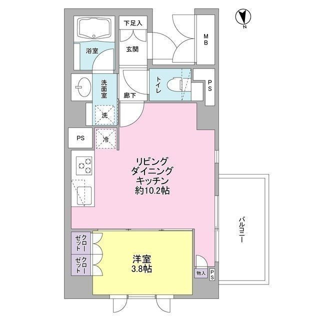 サンシャイン松本Ｎｏ．１６の間取り