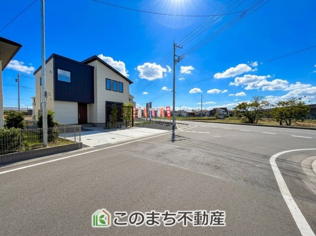 壬生町六美町モデルの前面道路含む現地写真