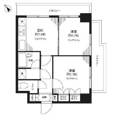 藤和シティコープ新大塚Ⅱの間取り