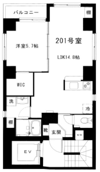 【間取り】 | モン・シャトー中野桃園館