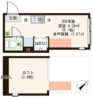 ハーモニーテラス宮本町Ⅳの間取り