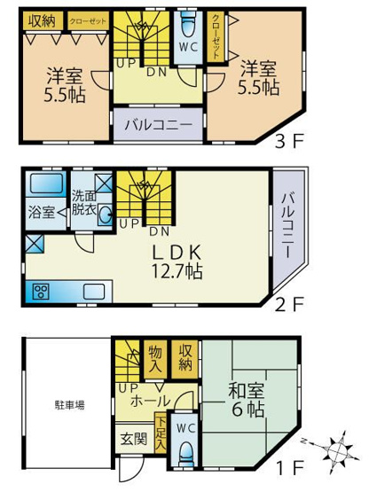【間取り】 | 渋谷本町６丁目戸建