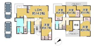 【間取り】 | 川西市緑台1丁目9の4　中古一戸建て