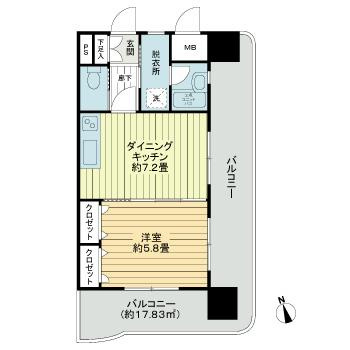 ライオンズマンション日吉町の間取り
