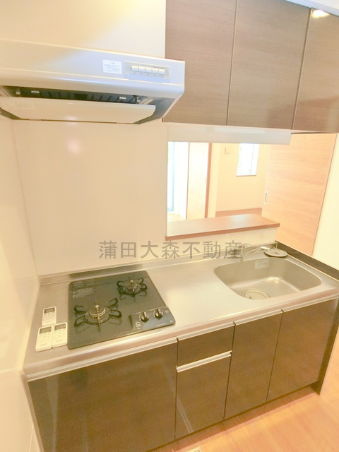 ソサエティ池上のキッチン|2口ガスシステムキッチン　カウンターキッチン