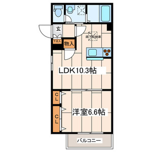 アローズの間取り|間取りです。