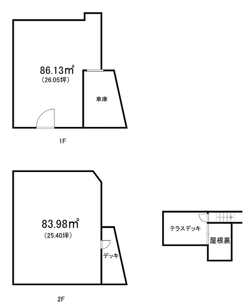 舟橋町テナントの間取り