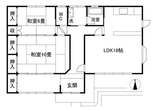 【中古戸建】桐生市新里町新川の間取り|■間取り図｜敷地面積：401.00㎡（約121.3坪）建物面積：94.40㎡（約28.55坪）