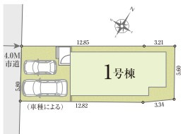 【仲介手数料無料】ふじみ野市上ノ原3丁目の区画図