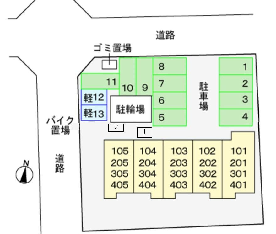 モリスコートの区画図