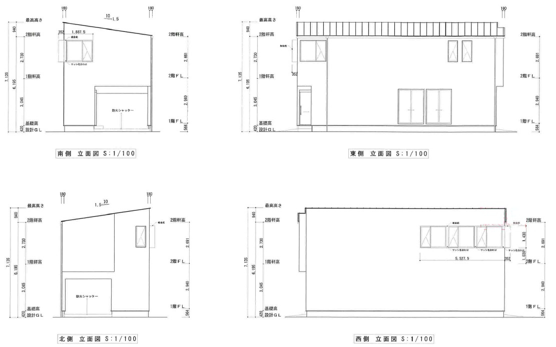 高知市中須賀町 -１号地（西）- 新築戸建ての完成予想図|外観の完成予想図です