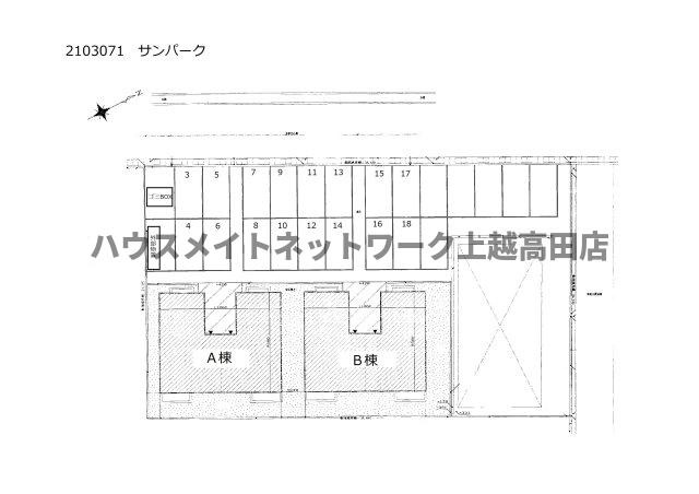 サンパークの区画図|配置図