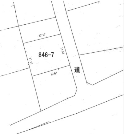 岡山市北区庭瀬の土地図