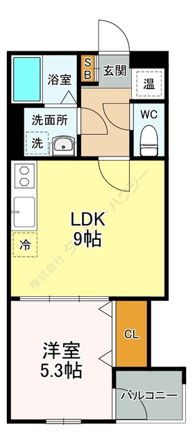 ブラン蒲町の間取り