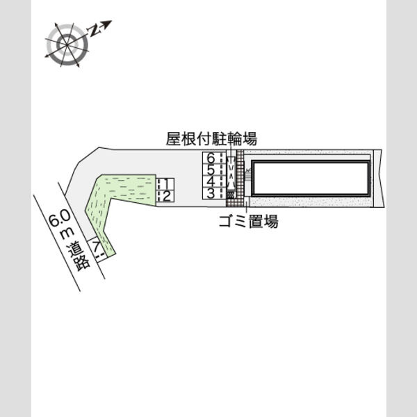 レオパレスイルクオーレの区画図