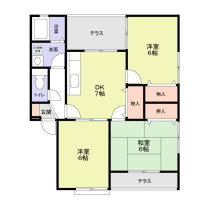 エステートピアタナカⅠの間取り