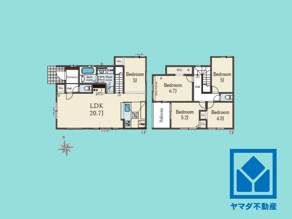 左京区修学院室町　1期の間取り|図面と現況が異なる場合は現況を優先いたします。