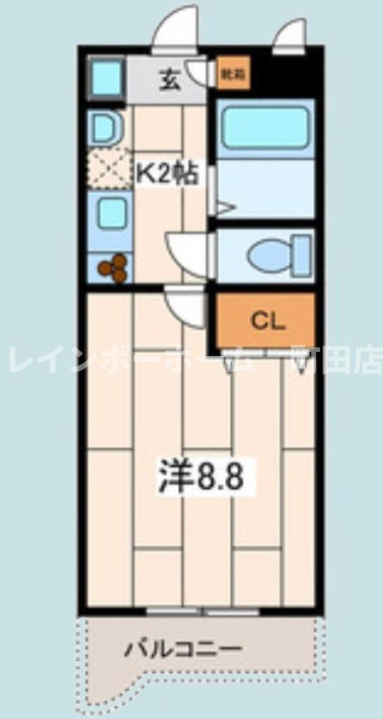 アネックス２番館※初期費用分割あと払いサービス利用可能物件の間取り