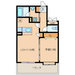 【間取り】 | クリムゾン博多Ⅱ | 間取り図