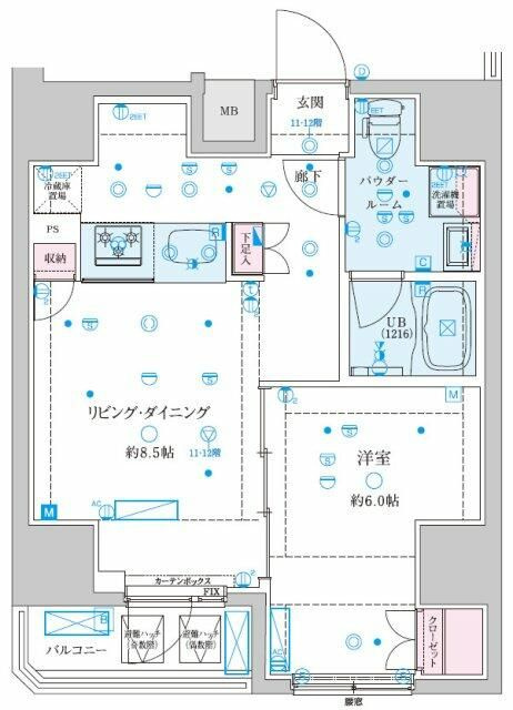 ＧＥＮＯＶＩＡ文京千駄木の間取り