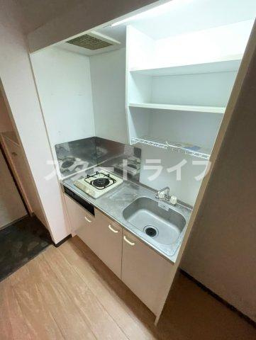 大阪市東淀川区東中島１丁目の賃貸マンションのキッチン