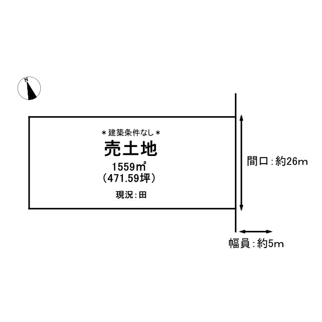 鳥取市江津土地の土地図