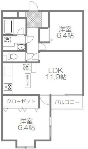 杉並区天沼３丁目の賃貸マンションの間取り