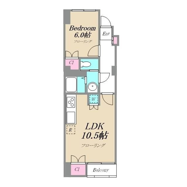 自由ヶ丘フラワーマンションの間取り|間取りです。
