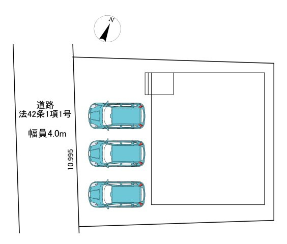 【同施工物件ご案内可能】豊明市間米町榎山　全1棟の区画図|全体区画数｜全1棟
◆駐車並列3台以上可能！(但し、車種による)
◎まずは、お気軽にお問い合わせください。現地を案内しながら周辺環境も見て頂けます。　　　　　　　　　　　　　　　　　　　　　　　　　　