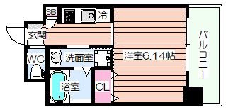 【間取り】 | パークヒルズ天保山Moe
