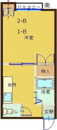 八甲ハイツの間取り