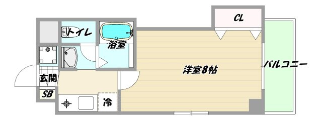 大阪市東淀川区東中島１丁目の賃貸マンションの間取り