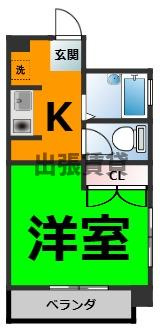 仲介手数料0円！！クレスト西枇の間取り