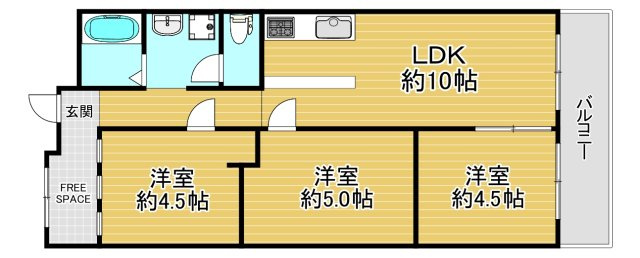 シャトー三愛の間取り