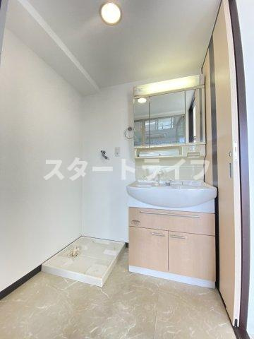 大阪市東淀川区東中島２丁目の賃貸マンションの洗面所
