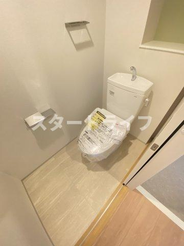 大阪市淀川区木川東１丁目の賃貸マンションのトイレ