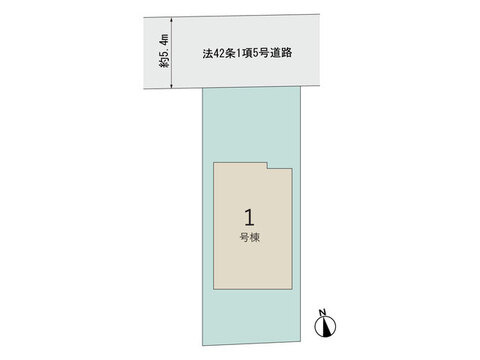 「南側に広がるお庭空間」高知市瀬戸2丁目2期1棟　新築一戸建ての区画図