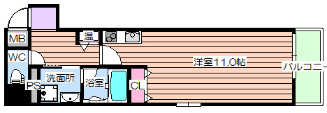 【間取り】 | アムズメイプル扇町
