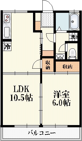 シティハイム　ハーモネートの間取り|フルリノベーションしてきれいなお部屋です。